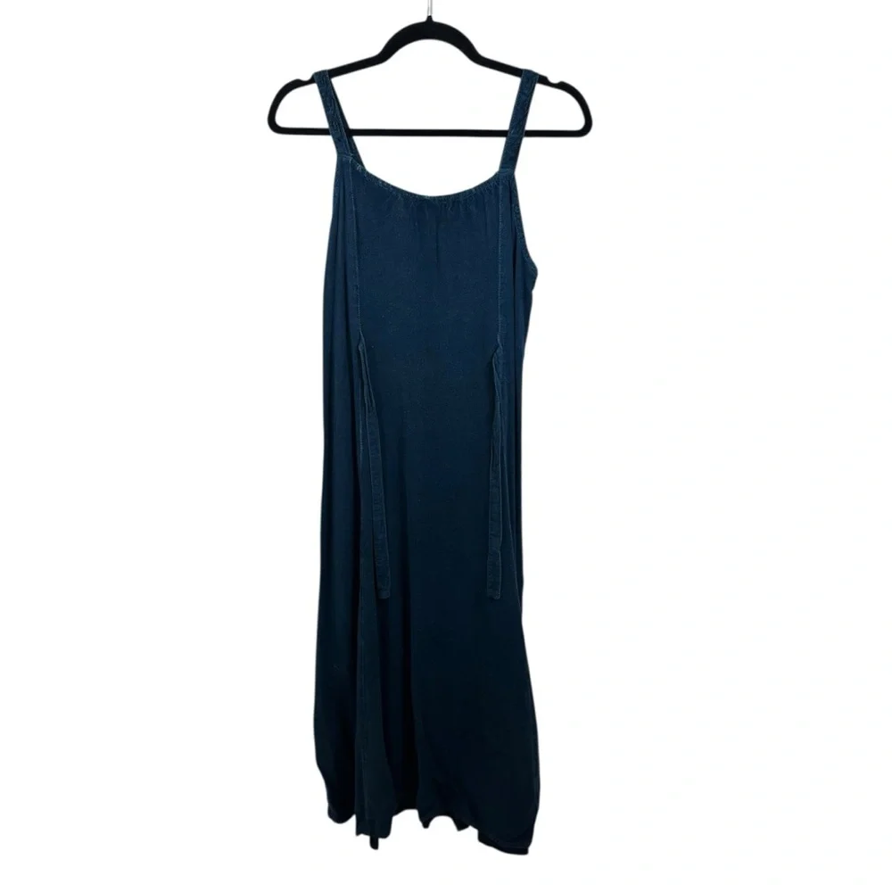 Ladies Vintage Magic Brand Blue Embroidered‎ Boho Maxi Dress Free Size